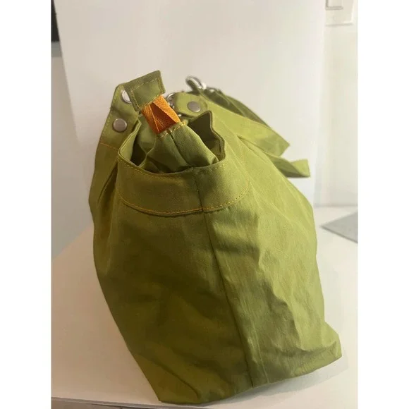 NEW Baggallini XL Hampton Bright Green/Orange Satchel Travel Gym Carry All TBag - Picture 2 of 14